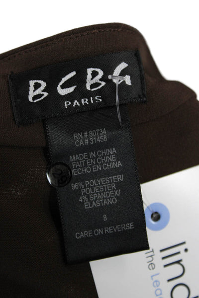 BCBG Paris Women Fit & Flare Tank Dress Brown Size 8
