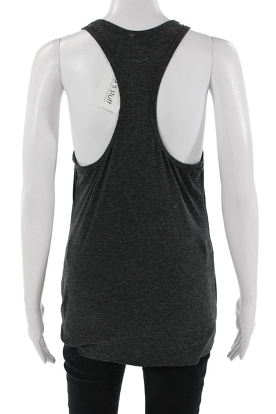 Beyond Yoga Women Basic Sleeveless Dark Gray Tank Size L