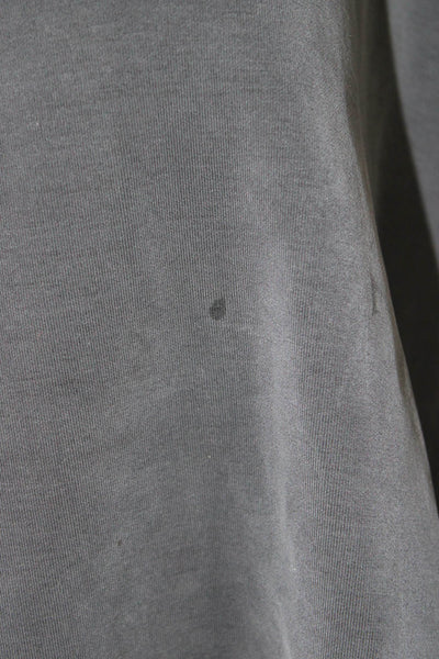 Lululemon Womens Pullover Sweatshirt Dark Gray Mock Neck Long Sleeve Size 10