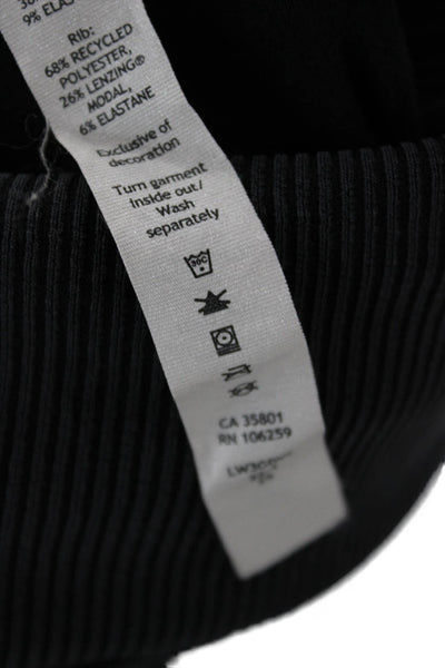 Lululemon Womens Pullover Sweatshirt Dark Gray Mock Neck Long Sleeve Size 10