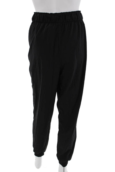 Lululemon Unisex Black Jogger Sweatpants Drawstring Size 12