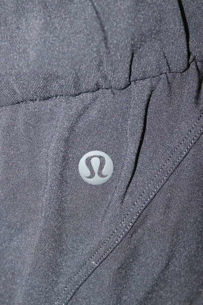 Lululemon Unisex Black Jogger Sweatpants Drawstring Size 12