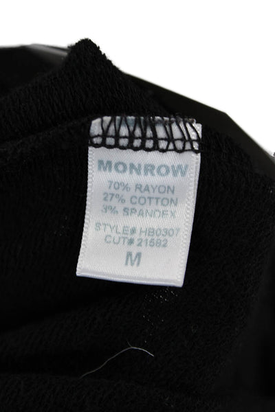 Monrow Womens Jogger Sweatpants Black Rayon Blend Size M