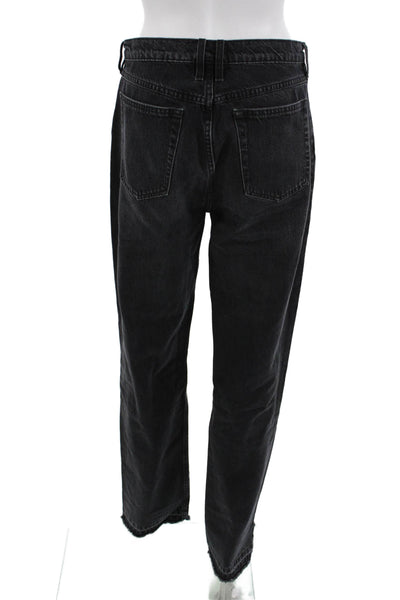 Frame Womens Straight Black Jeans High Rise 31 Inseam Size 27