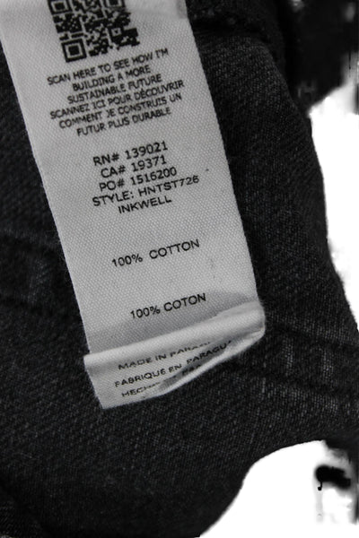 Frame Womens Straight Black Jeans High Rise 31 Inseam Size 27