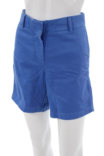 J Crew Unisex Chino Shorts Blue 97% Cotton 3% Elastane Size 6