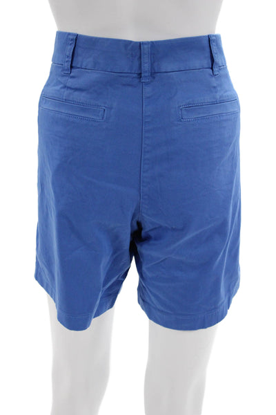 J Crew Unisex Chino Shorts Blue 97% Cotton 3% Elastane Size 6