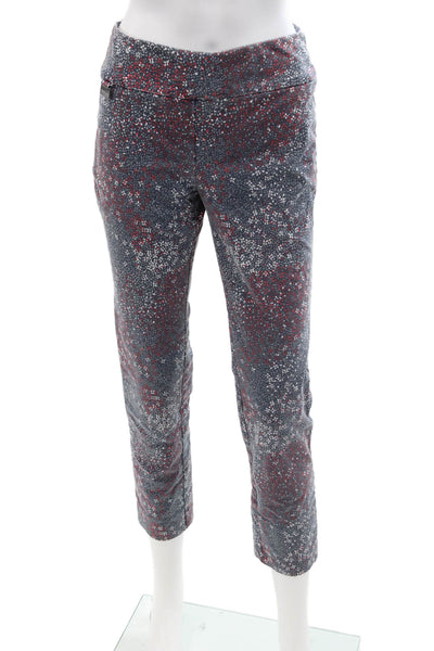 Lisette Women Ankle Cropped Dark Gray Pants Size 4