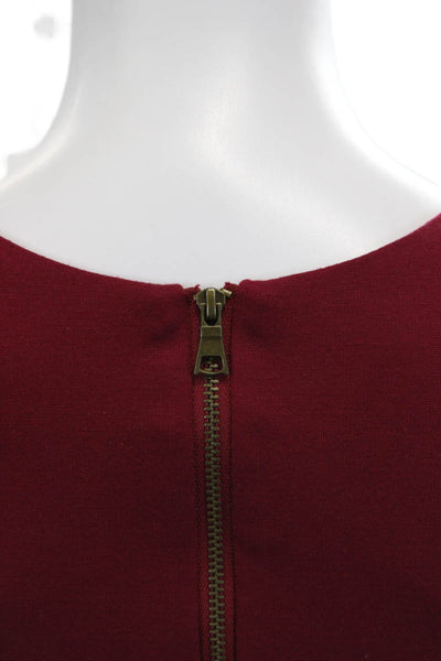 Cynthia Steffe Womens Bodycon Sheath Dress Red Sleeveless Size 4