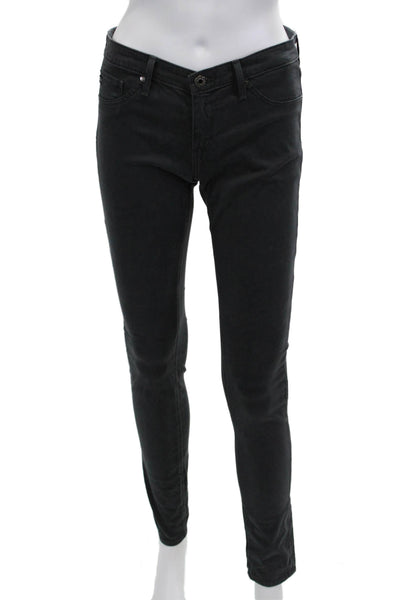 AG Adriano Goldschmied Womens Skinny Leg Black Jeans Size 27