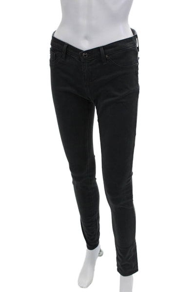 AG Adriano Goldschmied Womens Skinny Leg Black Jeans Size 27