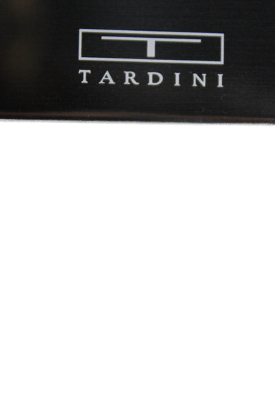 Tardini Womens Genuine American Alligator Compact Mirror Case Lime Green