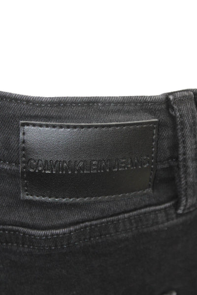 Calvin Klein Jeans Mens Bermuda Shorts Black 99% Cotton Stretch Size 28