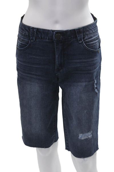 Democracy Unisex Bermuda Dark Blue Shorts Size 4