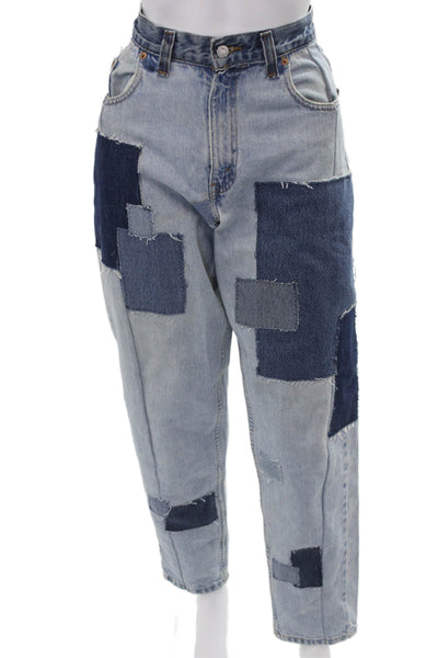 Levis Mens Tapered Jeans Blue Button Fly Size 25
