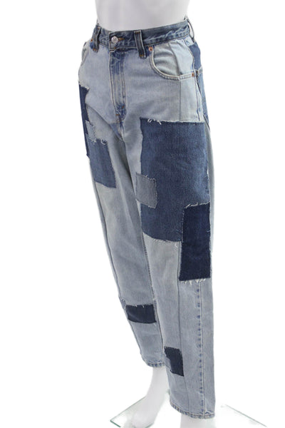 Levis Mens Tapered Jeans Blue Button Fly Size 25