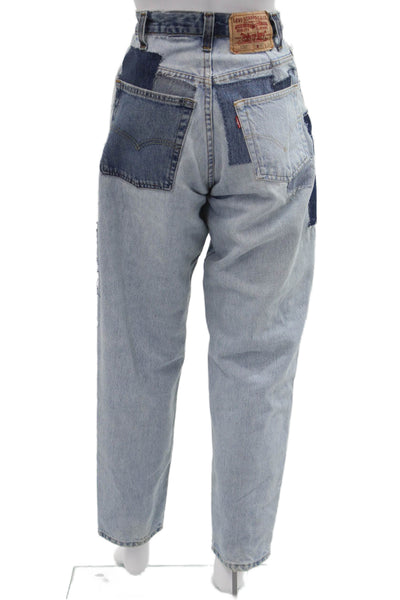 Levis Mens Tapered Jeans Blue Button Fly Size 25