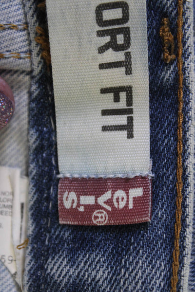 Levis Mens Tapered Jeans Blue Button Fly Size 25