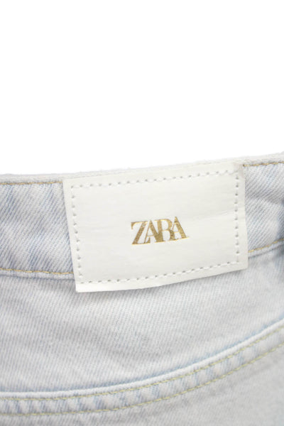 Zara Unisex Cargo Pants Gray 100% Cotton Mid Rise Inseam 29 Size 0
