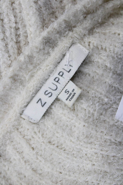 Z Supply Womens Pullover Sweater Beige Crew Neck Long Sleeve Size S