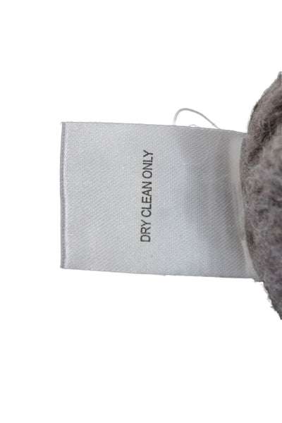 DH Unisex Pullover Collared Classic Gray Sweater Merino Alpaca Size S