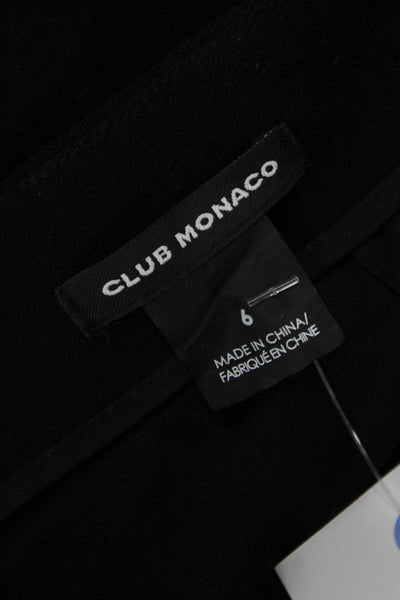 Club Monaco Womens Black Cropped Dress Pants Size 6