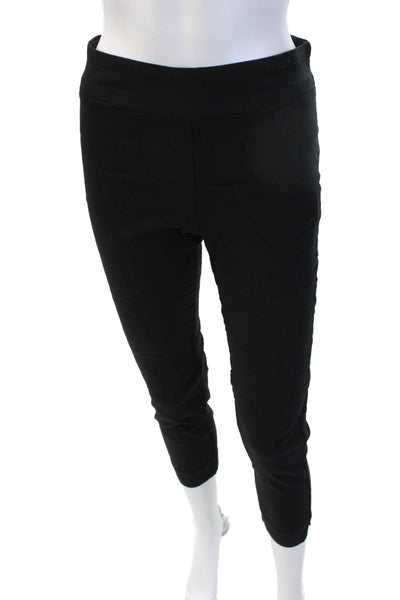 Fabrizio Gianni Women Cropped Ankle Pants Black Size 8