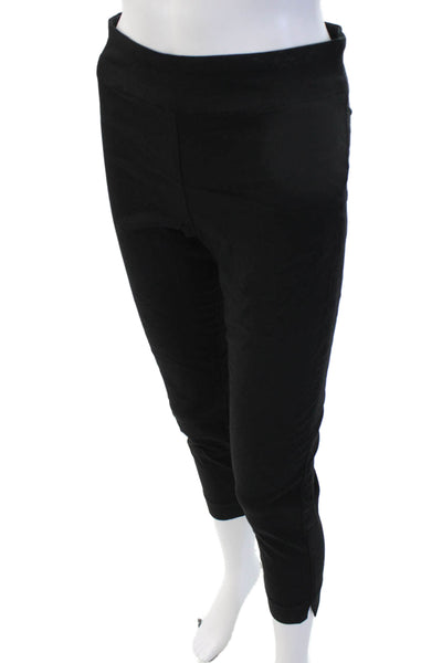 Fabrizio Gianni Women Cropped Ankle Pants Black Size 8