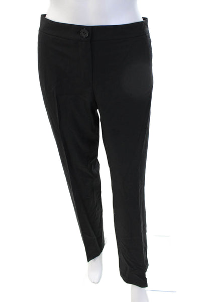 Theory Women Dress Pants Black Classic 96% Wool Size 10