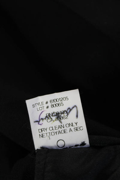 Theory Women Dress Pants Black Classic 96% Wool Size 10