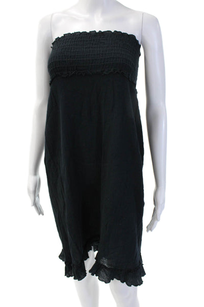 Jet John Eshaya Women Black Sundress Sleeveless Cotton Mid Calf Size 2