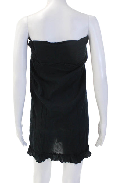 Jet John Eshaya Women Black Sundress Sleeveless Cotton Mid Calf Size 2
