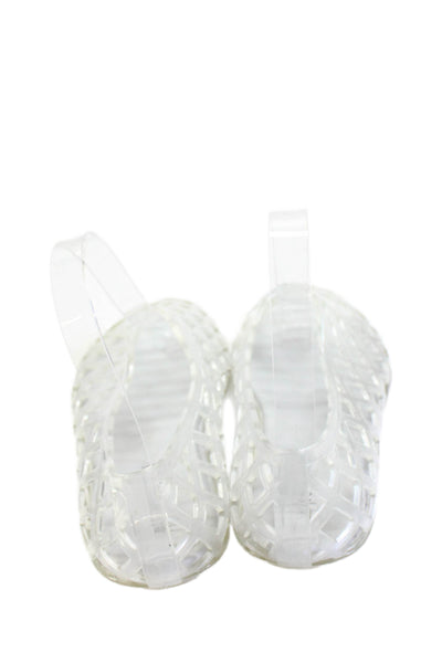 Jeffrey Campbell Womens Textured Slip On Casual Flats Clear Size EUR 37