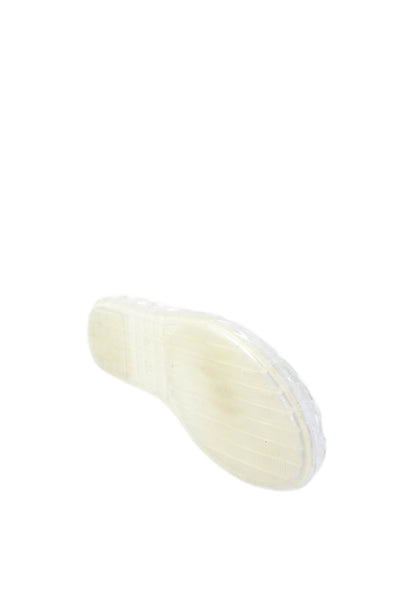 Jeffrey Campbell Womens Textured Slip On Casual Flats Clear Size EUR 37