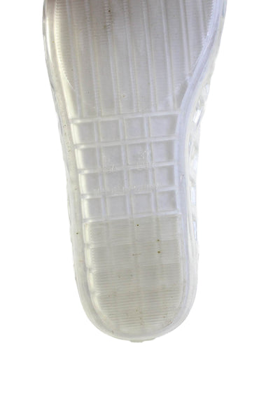 Jeffrey Campbell Womens Textured Slip On Casual Flats Clear Size EUR 37