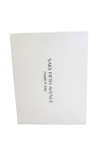 Saks Fifth Avenue Women's Suede Leather Wedge Ankle Boots Black Size 7.5