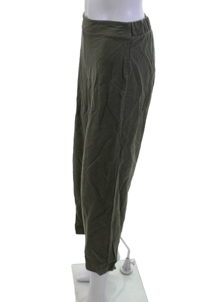 MNG Women Cropped Army Solid Polyester Pants Size S