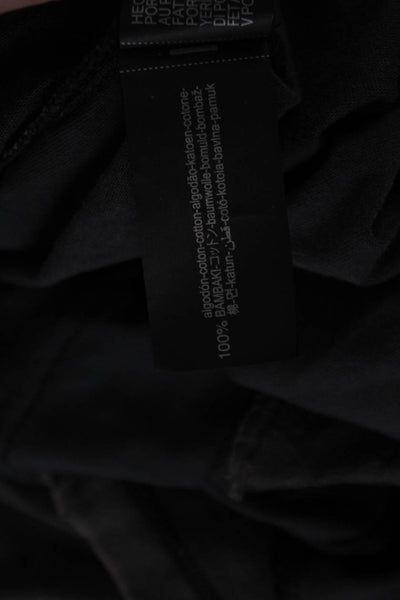 Zara Womens Basic Jersey Tee Dark Gray Short Sleeve Cotton Size S