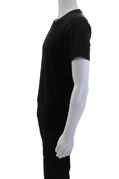 Uniqlo Mens Black 100% Cotton Crew Neck Short Sleeve T-Shirt Size S