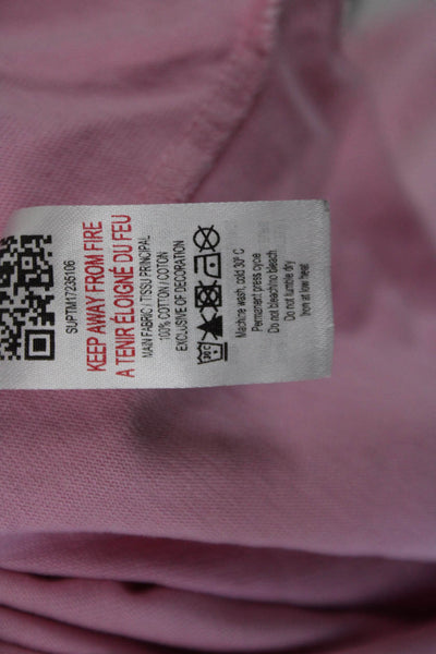 Supply & Demand Mens Pink Graphic Snake Crew Neck Cotton T-Shirt Size S