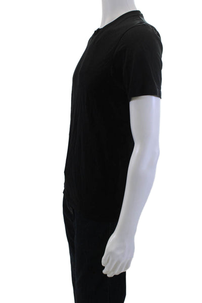 Uniqlo Mens Black 100% Cotton Crew Neck Short Sleeve T-Shirt Size S