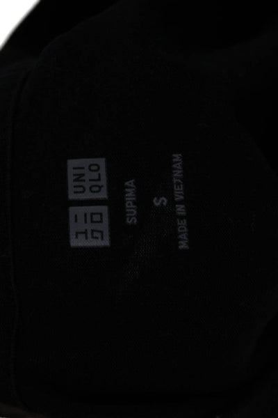Uniqlo Mens Black 100% Cotton Crew Neck Short Sleeve T-Shirt Size S