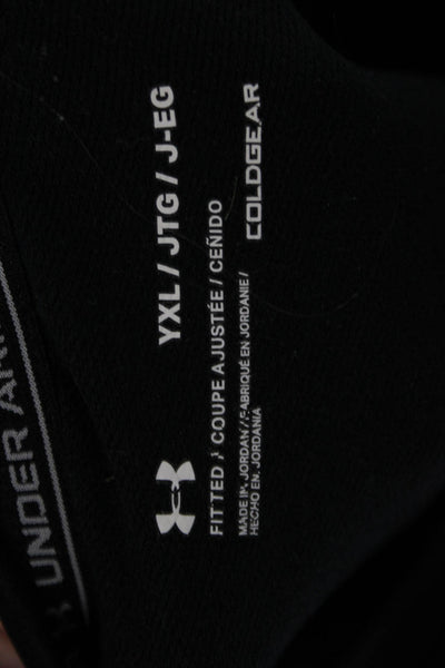 Under Armour Mens Long Sleeve Crew Neck Black T-Shirt Size XL