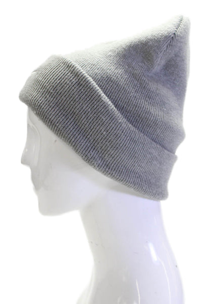 Nike Mens Casual Knit Fold Over Logo Beanie Gray OS