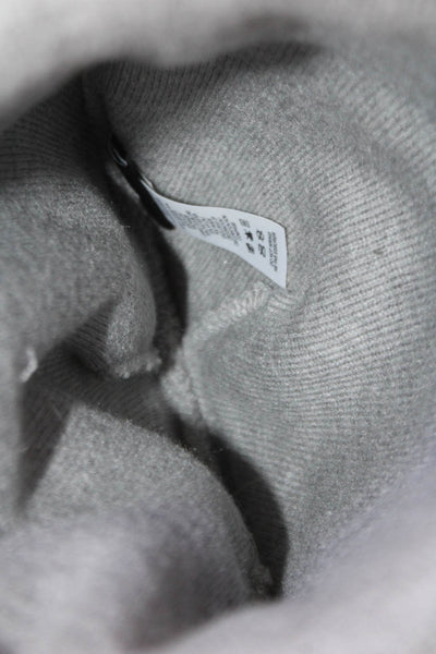 Nike Mens Casual Knit Fold Over Logo Beanie Gray OS