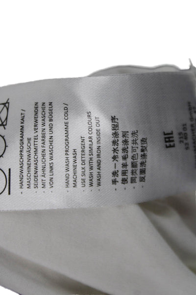 Dorothee Schumacher Women Bohemian White High Neck Long Sleeve Blouse Size 5