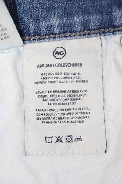 AG Adriano Goldschmied Womens Ankle Skinny Jeans Blue High Rise Petite Size 24