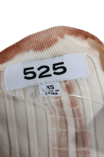 525 Womens Beige V-Neck Button Cardigan Long Sleeve 90s Size XS