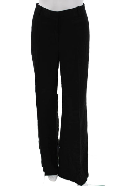 Kobi Halperin Women Black Dress Pants Viscose Blend Button Closure Size M