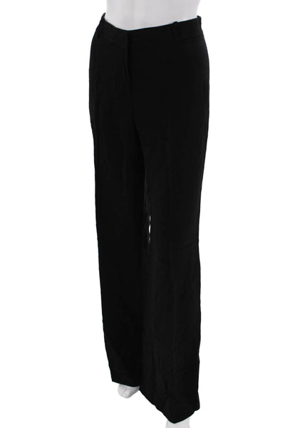 Kobi Halperin Women Black Dress Pants Viscose Blend Button Closure Size M